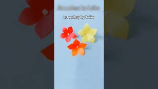 Easy Paper flowers  How to make paper flowers  Flower Making  DIY Flower [upl. by Fairbanks790]