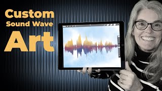 Custom Sound Wave Art  Procreate Art Using Your Voice [upl. by Hopfinger386]