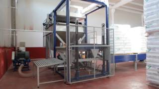 Novamak Automatic Depalletizing amp Bag Emptying Machine [upl. by Torrie566]