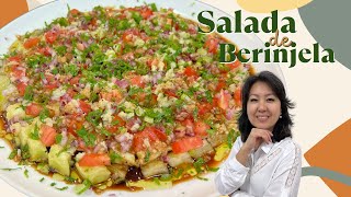 SALADA DE BERINJELA NO MICROONDAS  Salada simples fácil e muito saborosa [upl. by Clementia872]