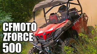 TEST RIDE 2016 CFMOTO ZFORCE 500 UTV Review [upl. by Adnohsor]