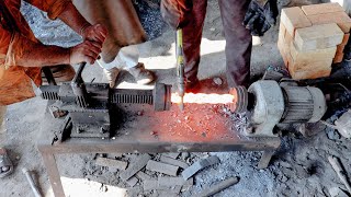 Amazing Twist Steel Forging Process Making of a Blade for SWORD [upl. by Elleinaj]