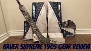 Bauer Supreme 190s goalie gear review [upl. by Stover944]