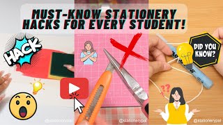 Stationery Hacks Compilation  Stationery Pal [upl. by Nosnarb741]