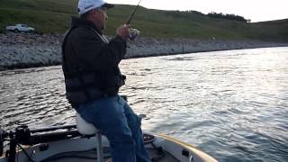 Fishing the Missouri River Garrison Dam Tailrace 2012wmv [upl. by Gernhard]