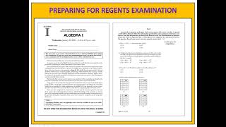 How to Prepare for the Regents Exam in Algebra 1 [upl. by Lucia634]