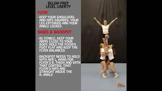 Cradle dismount instructional video  cheerleading group stunts [upl. by Itirp]