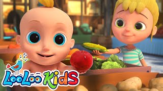 Learn Colors Song 🛒Going To The Market👶  S2EP45 Kids Songs Fun  LooLoo Kids Songs for Kids [upl. by Mani827]