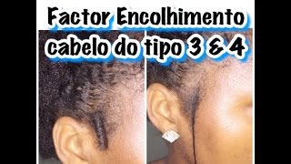 Dicas Factor Encolhimento  Cabelo do tipo 3 amp 4 [upl. by Ottilie409]