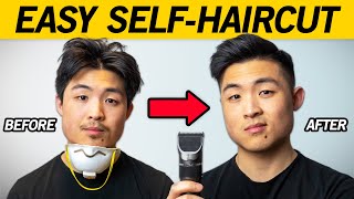 How To Cut Your Own Hair STEP BY STEP  Simple Faded Undercut SelfHaircut Tutorial [upl. by Ulises]