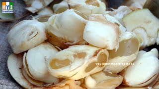 TAATI MUNJALU  Borassus flabellifer  Palmyra Palm Tree Fruit  Andhra Street food  India [upl. by Hilde560]