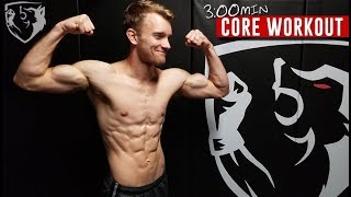 Fighter Core Workout 3min Abs Routine [upl. by Dudden]