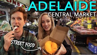 Adelaide Central Market FOOD TOUR Australias BEST Street Food [upl. by Jourdain]