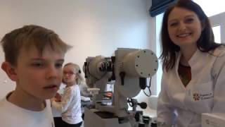 BINOCULAR VISION EXAMINATION ON SYNOPTOPHORE  Childrens Eye Center in Warsaw [upl. by Lodhia]