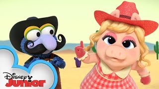 Rootin Tootin Sheriff Showdown  Muppet Babies  disneyjr [upl. by Reilamag454]