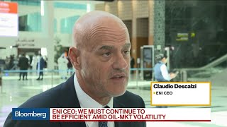 Eni CEO Descalzi Sees Brent Crude at 6065 in 2020 [upl. by Bergess]