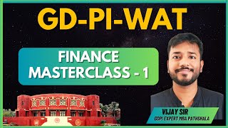 Management Masterclass  Finance part 1 Free GDPI Mastery Course  MBA Pathshala CAT GDPI [upl. by Deidre]