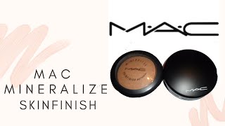 MAC Mineralize Skinfinish Natural Dark Tan Review [upl. by Lowis60]