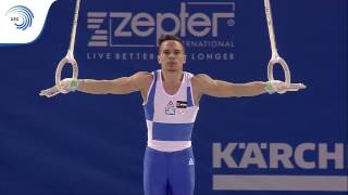 Eleftherios PETROUNIAS GRE  2017 European Champion on Rings [upl. by Aisetal225]