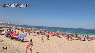 LEBLON BEACH  RIO DE JANEIRO 🌞🚶‍♀️⛱️❤️🏝️🏄‍♀️ [upl. by Josh]