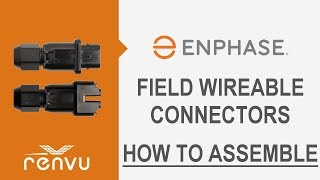 Enphase Field Wireable Connectors  How to Assemble QCONN10 [upl. by Nnelg790]