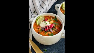 Chicken Enchilada Soup shorts [upl. by Anotyal]