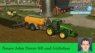 LS23 Amberstone 38 John Deere 8R und neues Güllefass [upl. by Ettevahs]