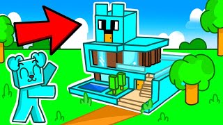 BUDUJE NOWY DOMEK w Minecraft 🩵🏠 [upl. by Kobe685]