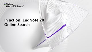 In action EndNote 20 Windows Online Search [upl. by Lehcar]