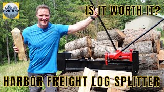 Harbor Freight 10 Ton Manual Log Splitter Review [upl. by Eioj]