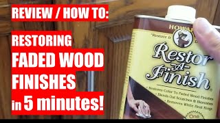 REVIEW amp HOW TO Restoring FADED WOOD FINISHES in 5 Minutes  using RestorAFinish [upl. by Dazraf]