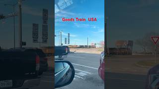 🤓Goods train at Road crossing America usa [upl. by Scriven718]