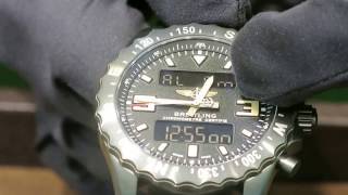 Breitling Chronospace Military Instructions Guide Video [upl. by Jezabella]