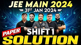 JEE Main 2024 Paper DiscussionSolution ATTEMPT 1  31th January  SHIFT 1 ⚡️ [upl. by Christoffer697]