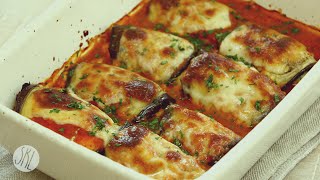 1 Minute Recipe  Eggplant Rollatini [upl. by Ahsakat817]