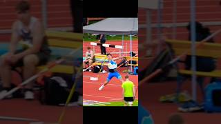 World U20 lead Javelin Throw Tom Teršek SLO 8087 m Slow motion [upl. by Gennie]