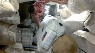 Spacesuit Waltz on the ISS [upl. by Ittak]