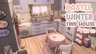 Pastel Winter Tiny House l The Sims 4 Speed Build No CC [upl. by Sonnie610]