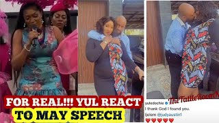 Yul Edochie and Judy Austin Reacts to May Edochie Crying in DOHA during her speech [upl. by Konyn929]