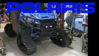 Polaris Ranger 900 Camoplast Tracks Install [upl. by Nosrettap429]