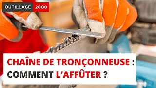 Chaîne de tronçonneuse  comment l’affûter [upl. by Acillegna]