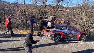 CRASH Oliver Solberg SS10  Rally MonteCarlo 2022 [upl. by Jolie]