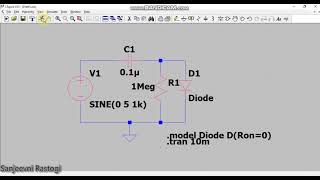 Clamper Circuit Simulation in LTSpice [upl. by Gothar547]