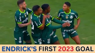 🔥 ENDRICKs First Goal in 2023  Skills in Paulista Final vs Agua Santa 😍 [upl. by Beeck676]