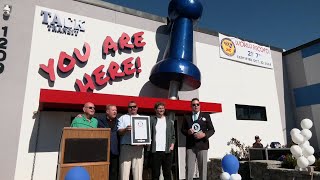 Elizabethtown company breaks world record for largest push pin [upl. by Maples]