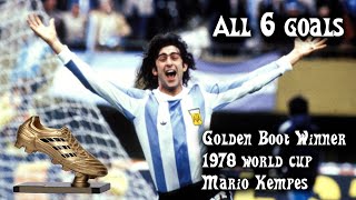 Mario Kempes Golden Boot Winner at the 1978 World Cup [upl. by Carlyn]