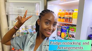 RESTOCKING MY FRIDGE😇  easyway to arrange your fridge [upl. by Elkcim]