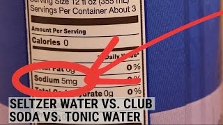 Seltzer water club soda and tonic water are all quite different [upl. by Snowman]