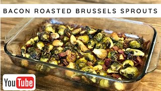 Roasted Brussels Sprouts with Bacon  RecipesTested [upl. by Enelrahc]