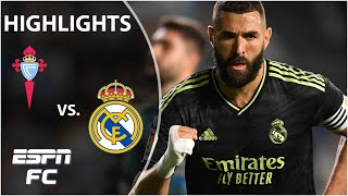 Real Madrid MASTERCLASS in 41 win over Celta Vigo  LaLiga Highlights  ESPNFC [upl. by Eisele]